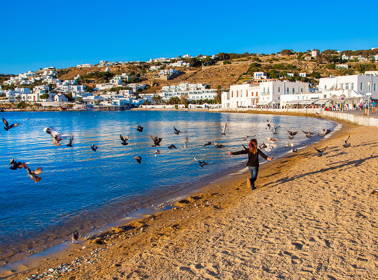 Swimming in October’s Mykonos!